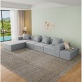 thumbnail image 1 of Gray Boneless Couch, Sectional Couches for Living Room, Modern Modular Sofa, 4-Seater with 2 Ottomans and Oversized Chaise, 1 of 10
