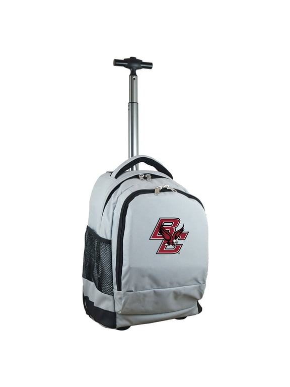 Gray Boston College Eagles 19'' Premium Wheeled Backpack