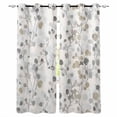 thumbnail image 1 of Gray Botanical Blackout Curtains 45 Inches Long for Bedroom, Farmhouse Spring Summer Floral Leaves Thermal Insulated Room Darkening Black Out Window Curtain Panels Grommet Drapes for Living Room, 1 of 8