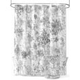 thumbnail image 1 of Gray Botanical Shower Curtain Set, Waterproof Shower Curtains for Bathroom, Watercolor Spring Floral Summer Washable Fabric Cloth Bath Curtain for Bathtub Decoration with Hooks 48x72 Inches, 1 of 6