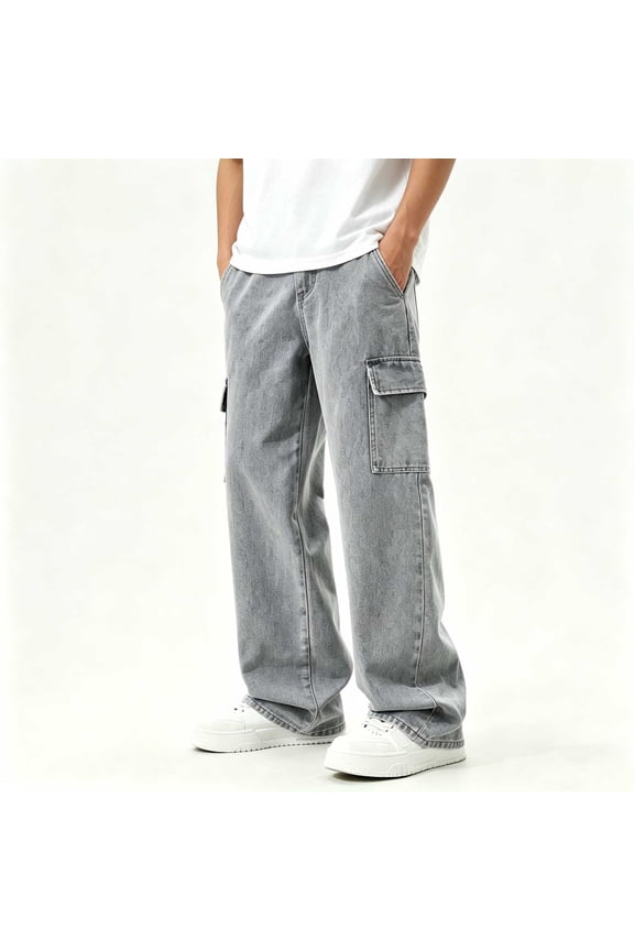 Gray Boys Casual Pants Kids 65% Cotton 33% Poly 2% Spandex Stretch Straight Leg Elastic Waist with Drawstring Pockets Back to School 8-16,Size 12-13T