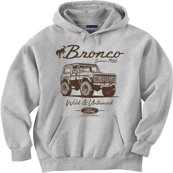 Gray Bronco Ford Hoodie Sweatshirt Clothing Accessories Gifts Mens