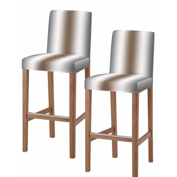 Gray Brown Bar Stool Covers Set of 2, Modern Gradient Geometric Stretch Washable Bar Chair Covers with Backs, Removable Pub Counter Height Chair Cover for Kitchen Dining Room Cafe