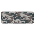 thumbnail image 1 of Gray Brown Camo Wavy Shapes Pattern Kitchen Rug Mat,Kitchen Runner Rugs Non Skid Washable,Decorative Kitchen Floor Mats for Kitchen,Sink,Laundry,17"x47.2", 1 of 7