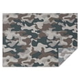 thumbnail image 1 of Gray Brown Camo Wavy Shapes Pattern Rectangle Tablecloth 60"x84",Waterproof Polyester Rectangle Table Cloth, Wipeable Spillproof Polyester Tablecloth for Dining, Camping, Indoor and Outdoor, 1 of 5