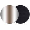 thumbnail image 1 of Gray Brown Coasters Set of 2, Modern Gradient Geometric Absorbent Coasters for Drinks, Coaster for Bar Office Dining Coffee Table Accessories Decor, Non Slip Round Desk Coaster, 1 of 9
