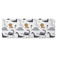 thumbnail image 1 of Gray Brown Dinosaurs Palms Pattern Kitchen Rug Mat,Kitchen Runner Rugs Non Skid Washable,Decorative Kitchen Floor Mats for Kitchen,Sink,Laundry,17"x47.2", 1 of 7