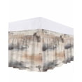 thumbnail image 1 of Gray Brown Oil Painting Bed Skirt King Size 18" Drop Abstract Art Watercolor Ruffled Wrap Around Bed Skirts Adjustable Elastic Bedskirt Dust Ruffle for King Size Bed, 1 of 7