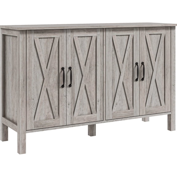 Gray Buffet Cabinet | Use in Multiple Rooms for Different Purposes | MDF with Durable Finish | Eliminate Home Chaos