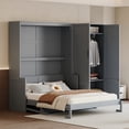 thumbnail image 1 of Gray - Built-In Wardrobe Storage - Bedroom - Convenient Clothing & Bedding Storage, 1 of 2