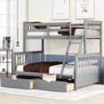 thumbnail image 1 of Gray Bunk Bed with Storage Solution / Keeps Bedroom Organized, 1 of 2