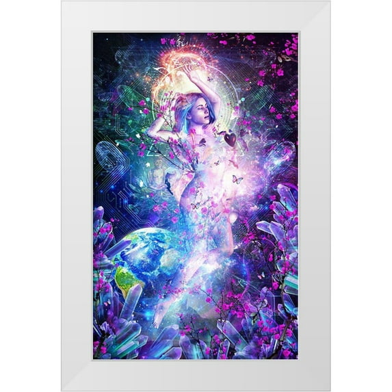 Gray, Cameron 10x14 White Modern Wood Framed Museum Art Print Titled - Encounter With The Sublime