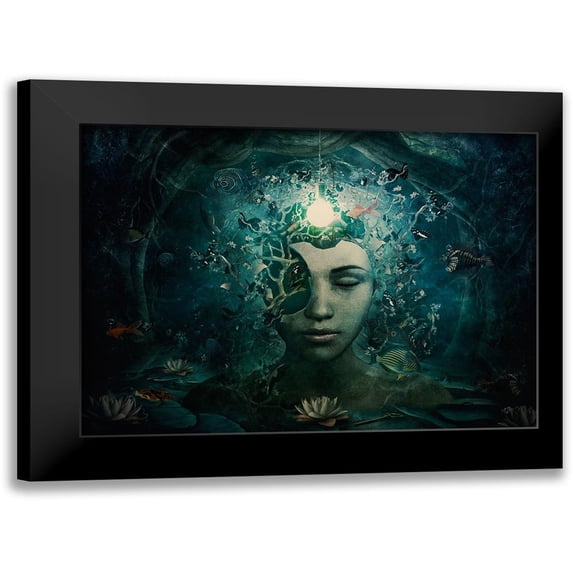 Gray, Cameron 24x19 Black Modern Framed Museum Art Print Titled - Beautiful And Broken