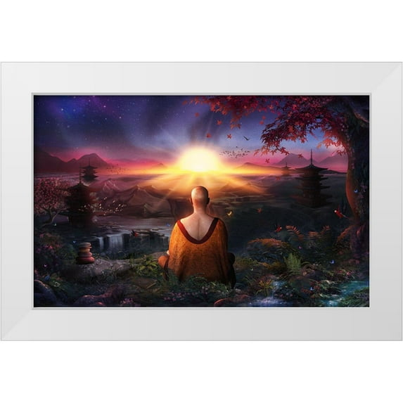 Gray, Cameron 32x22 White Modern Wood Framed Museum Art Print Titled - A Magical Existence