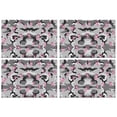 thumbnail image 1 of Gray Camo Pink Ribbon Pattern Summer Placemats Table Placemats Set Of 4-Linen Kitchen Washable Placemats Table Mats 11.8"x17.7" Non-Slip Heat Resistant, 1 of 6