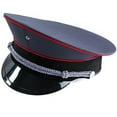 thumbnail image 1 of Gray Captain Hat Officer Hat, Peaked Hat, Military Cap Dress Up Hats by Tigerdoe, 1 of 7