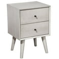 thumbnail image 1 of Gray Century Modern Wood 2 Drawer Nightstand, 1 of 3