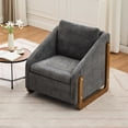 thumbnail image 1 of Gray Chenille Armchair with Ergonomic Design / Ideal for Indoor Seating, 1 of 6