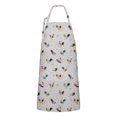 thumbnail image 1 of Gray Chicken Colorful Rooster Pattern Apron-Garden Aprons for Women with Pockets-Cotton Linen Waterproof Kitchen Cooking Gardening Aprons Adjustable for Kitchen,Cooking,BBQ and Salon 33x27 Inch, 1 of 7