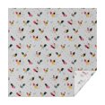 thumbnail image 1 of Gray Chicken Colorful Rooster Pattern Square Tablecloth,Waterproof Square Table Cover,Wipeable Spillproof Washable Table Cover for Home Kitchen Party Decor 42"X42"(107x107cm), 1 of 6