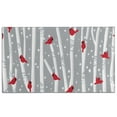 thumbnail image 1 of Gray Christmas Cardinal Bird Pattern Door Rugs,Washable Non Slip Door Mats Indoor,Decorative Door Mats,Entry Mat Indoor for Entrance,Bedroom,Kitchen,Bathroom,17"x30", 1 of 6