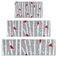 thumbnail image 1 of Gray Christmas Cardinal Bird Pattern Kitchen Rugs Sets Of 3,Kitchen Runner Rugs Non Skid Washable,Decorative Kitchen Floor Mats for Kitchen,Sink,Laundry,17"x30"+ 17"x47" + 17"x59", 1 of 6