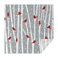 thumbnail image 1 of Gray Christmas Cardinal Bird Pattern Square Tablecloth,Waterproof Square Table Cover,Wipeable Spillproof Washable Table Cover for Home Kitchen Party Decor 52"x52"(132x132cm), 1 of 6