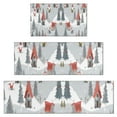 thumbnail image 1 of Gray Christmas Gnome Village Pattern Kitchen Rugs Sets Of 3,Kitchen Runner Rugs Non Skid Washable,Decorative Kitchen Floor Mats for Kitchen,Sink,Laundry,17"x30"+ 17"x47" + 17"x59", 1 of 6