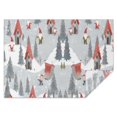 thumbnail image 1 of Gray Christmas Gnome Village Pattern Rectangle Tablecloth 60"x84",Waterproof Polyester Rectangle Table Cloth, Wipeable Spillproof Polyester Tablecloth for Dining, Camping, Indoor and Outdoor, 1 of 5