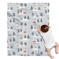 thumbnail image 1 of Gray Christmas House and Tree Pattern Blanket,Comfortable Soft Flannel Throw Blanket,All Season,Warm Lightweight Blankets for Sofa Bed Couch Living Room Chair,30"x40", 1 of 4