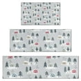 thumbnail image 1 of Gray Christmas House and Tree Pattern Kitchen Rugs Sets Of 3,Kitchen Runner Rugs Non Skid Washable,Decorative Kitchen Floor Mats for Kitchen,Sink,Laundry,17"x30"+ 17"x47" + 17"x59", 1 of 6