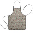 thumbnail image 1 of Gray Christmas Icon Pattern Kids Aprons for Girls and Boys,Adjustable Neck Strap Toddler Aprons for Kids Cooking Baking, 1 of 7