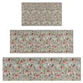thumbnail image 1 of Gray Christmas Icon Pattern Kitchen Rugs Sets Of 3,Kitchen Runner Rugs Non Skid Washable,Decorative Kitchen Floor Mats for Kitchen,Sink,Laundry,17"x30"+ 17"x47" + 17"x59", 1 of 6