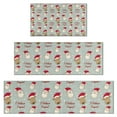 thumbnail image 1 of Gray Christmas Santa and Reindeer Pattern Kitchen Rugs Sets Of 3,Kitchen Runner Rugs Non Skid Washable,Decorative Kitchen Floor Mats for Kitchen,Sink,Laundry,17"x30"+ 17"x47" + 17"x59", 1 of 6