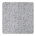 thumbnail image 1 of Gray Christmas Snowflake Pattern Square Fitted Tablecloth with Elastic Edge,Square Table Cover,Washable Elastic Table Cover for Home Kitchen Party Decor 36"x36", 1 of 6