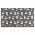 thumbnail image 1 of Gray Christmas Snowman Pattern Door Rugs,Washable Non Slip Door Mats Indoor,Decorative Door Mats,Entry Mat Indoor for Entrance,Bedroom,Kitchen,Bathroom,30"x17", 1 of 6