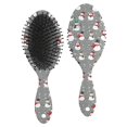 thumbnail image 1 of Gray Christmas Snowman Pattern Hair Brush,Girls Detangling Hair Brush,Glide Through Tangles with Ease for Wet & Dry Hair,8.8"X2.8", 1 of 7