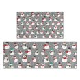thumbnail image 1 of Gray Christmas Snowman Pattern Kitchen Rugs Sets Of 2,Anti Fatigue Kitchen Mat Rugs Non Slip Washable,Decorative Kitchen Floor Mats for Kitchen,Sink,Laundry,17"x30"+17"x47", 1 of 7