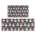 thumbnail image 1 of Gray Christmas Snowman Pattern Kitchen Rugs Sets Of 2,Anti Fatigue Kitchen Mat Rugs Non Slip Washable,Decorative Kitchen Floor Mats for Kitchen,Sink,Laundry,17"x30"+17"x47", 1 of 7