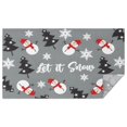 thumbnail image 1 of Gray Christmas Snowman Pattern Rectangle Tablecloth 60"x102",Waterproof Polyester Rectangle Table Cloth, Wipeable Spillproof Polyester Tablecloth for Dining, Camping, Indoor and Outdoor, 1 of 6