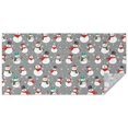 thumbnail image 1 of Gray Christmas Snowman Pattern Rectangle Tablecloth 60"x120",Waterproof Polyester Rectangle Table Cloth, Wipeable Spillproof Polyester Tablecloth for Dining, Camping, Indoor and Outdoor, 1 of 6