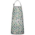 thumbnail image 1 of Gray Christmas Tree Pattern Apron-Garden Aprons for Women with Pockets-Cotton Linen Waterproof Kitchen Cooking Gardening Aprons Adjustable for Kitchen,Cooking,BBQ and Salon 33"x27", 1 of 7