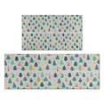 thumbnail image 1 of Gray Christmas Tree Pattern Kitchen Rugs Sets Of 2,Anti Fatigue Kitchen Mat Rugs Non Slip Washable,Decorative Kitchen Floor Mats for Kitchen,Sink,Laundry,17"x30"+17"x47", 1 of 7