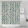 thumbnail image 1 of Gray Christmas Tree Pattern Shower Curtain 84"x72" ,Bathroom Decorative Shower Curtains Set with 12 Hooks,Modern Waterproof Washable Shower Curtain, 1 of 6