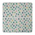 thumbnail image 1 of Gray Christmas Tree Pattern Square Fitted Tablecloth with Elastic Edge,Square Table Cover,Washable Elastic Table Cover for Home Kitchen Party Decor 34"x34", 1 of 6