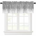 thumbnail image 1 of Gray Christmas Valances for Windows, Christmas Trees Snowflakes Snowy Winter Light Filtering Window Treatment Valances, Rod Pocket Small Curtains for Kitchen/Bathroom, 42"x12", 1 of 9