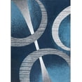 thumbnail image 1 of Gray Circles Rings Modern 5x8 Area Rug Contemporary Carpet Rugs - Actual Size 5'2" x 7'4", 1 of 6