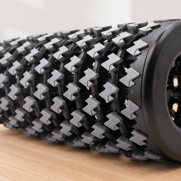 Gray Collapsible High Density Deep Tissue Foam Roller for Thighs, Arms, and Fitness