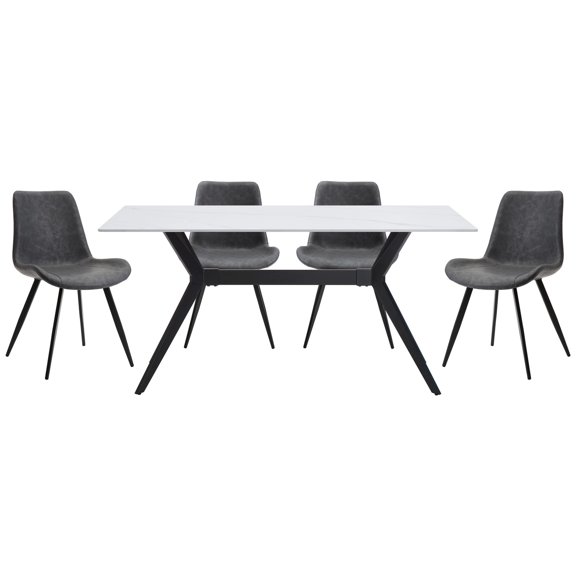 Gray Color Scheme - Sintered Stone Surface - Casual Dining - Simple Assembly
