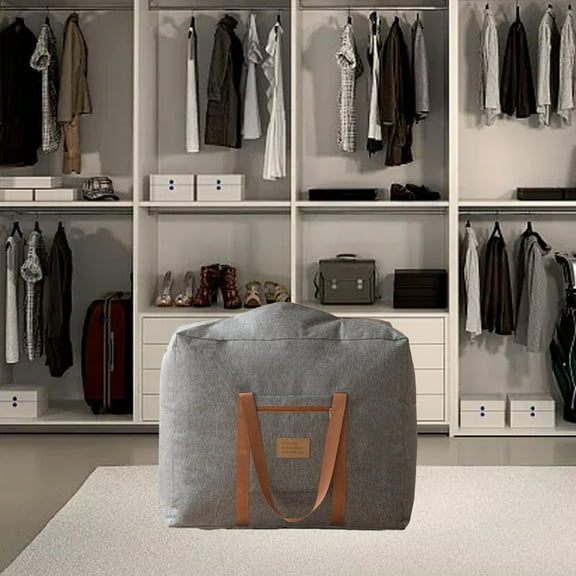 Gray Compression Packing Cubes for Travel - Set, 12x14x7cm Luggage Organizers with Double Capacity Design, Space-Saving Foldable Storage for Clothes & Accessories